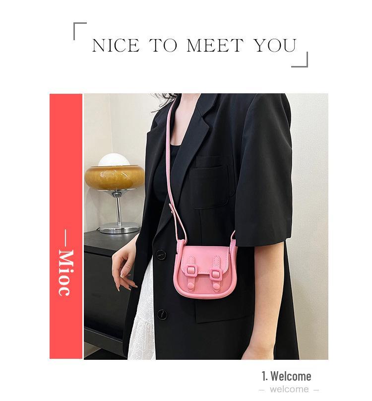 Damen Retro Mini Satteltasche - Lippenstift Handtasche, Schlichter Lässiger Schulter- oder Umhänge-Stil