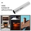 Tubo de Chimenea para Estufa de Leña de Acero Inoxidable Limpieza Fácil Conexión Hermética Sistema de Ventilación Exterior Chimenea de Acero Inoxidable para Estufa de Leña