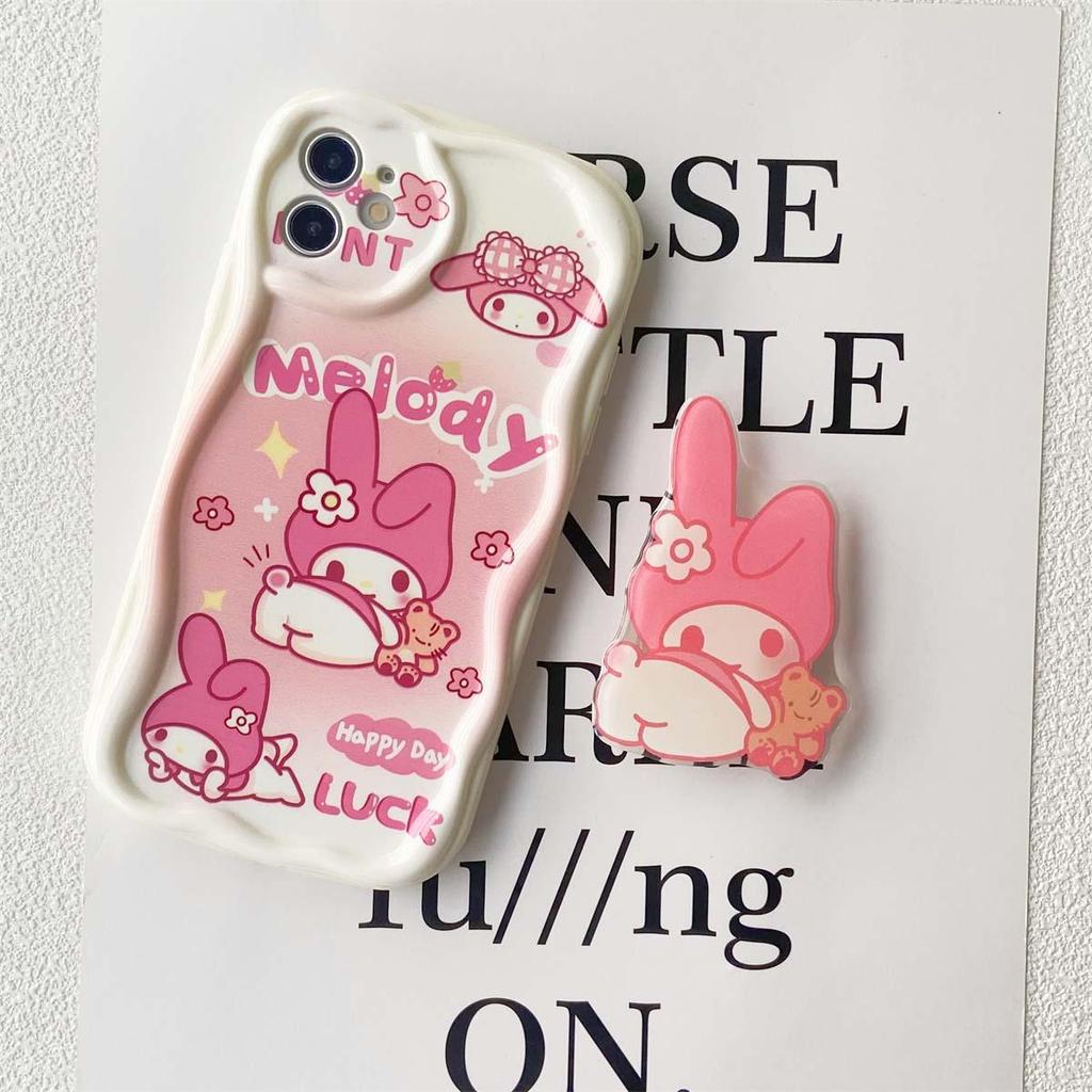INS Melody Kuromi Bracket Holder Casing For Xiaomi MI 15T 15 Ultra 5G POCO M7 F7 X7 Pro M6 X6 F4 NFC X5 F6 PRO 5G  Lovely Case