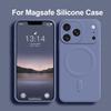 Magnetyczne etui z płynnego silikonu Magsafe na telefon iPhone 17 16 12 15 14 13 Pro Max Plus 17 Ładowanie bezprzewodowe Miękki pokrowiec