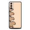 Cartoon Capybara Phone Case For Samsung Galaxy S26 Ultra S25 Plus S24 FE S23 S22 5G S21 S20 Cover Black Soft