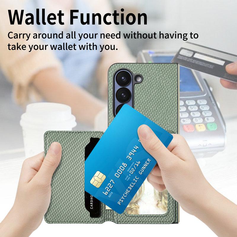 For Samsung Galaxy Z Fold 8 Ultra 5G 2026 Back Case RFID Leather Wallet Funda for Galaxy Z Fold 7 6 5 4 3 Fold8 Ultra Cover