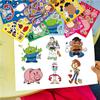 8/16sheets Funny  Anime  Puzzle Stickers Cartoon Buzz Lightyear Woody Make a Face DIY Assemble Jigsaw Decals Toys