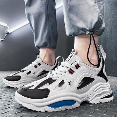 Men's Thick Soled Casual Sports Shoes Soft Soles Four Seasons Comfortable Student Outdoor Running Shoes Fashion Male's Sneakers