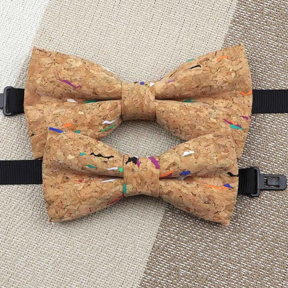 1PC, Fashion Bow Shape Bow Tie, Double Layer, Wood, Gentleman,Handmade, Butterfly,