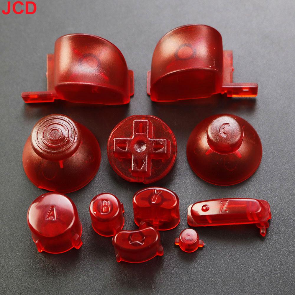JCD 1 ensemble Ensemble complet Boutons Claviers L R ABXY Z Avec Capuchons de Joysticks 3D Pour GameCube Pour NGC Boutons Directionnels Boutons Marche Arrêt Remplacement