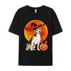Dog Halloween Beagle Pumpkin TShirt Party T Shirts Funky Men T Shirt Leisure Cotton T Shirt New Design