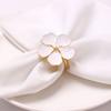 Wedding Simple Plum Napkin Napkin 5 Petals Lucky Flower Napkin Ring Napkin Rings