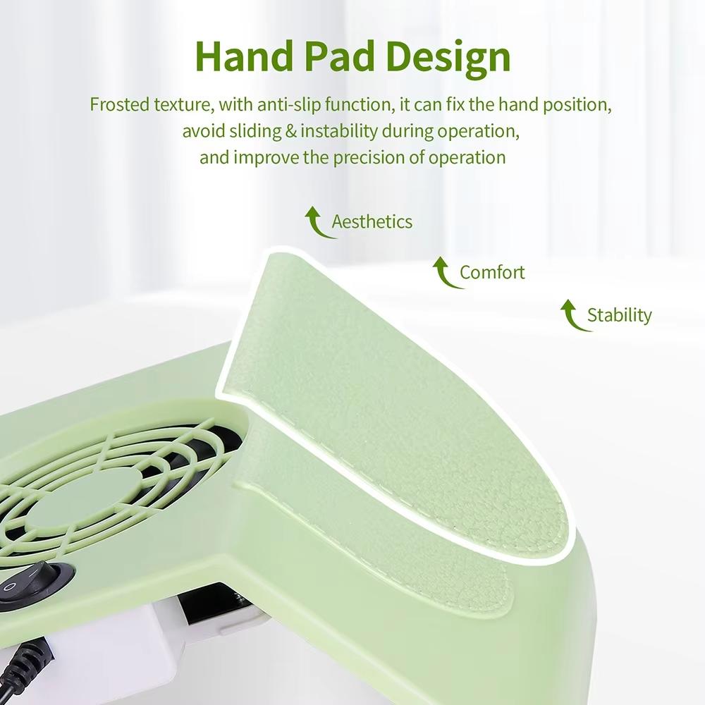 USB Nail Dust Collector Portable Mini Professional Nail Dust Extractor Nail Vacuum Cleaner Fan Dust Filter Nail Art Manicure