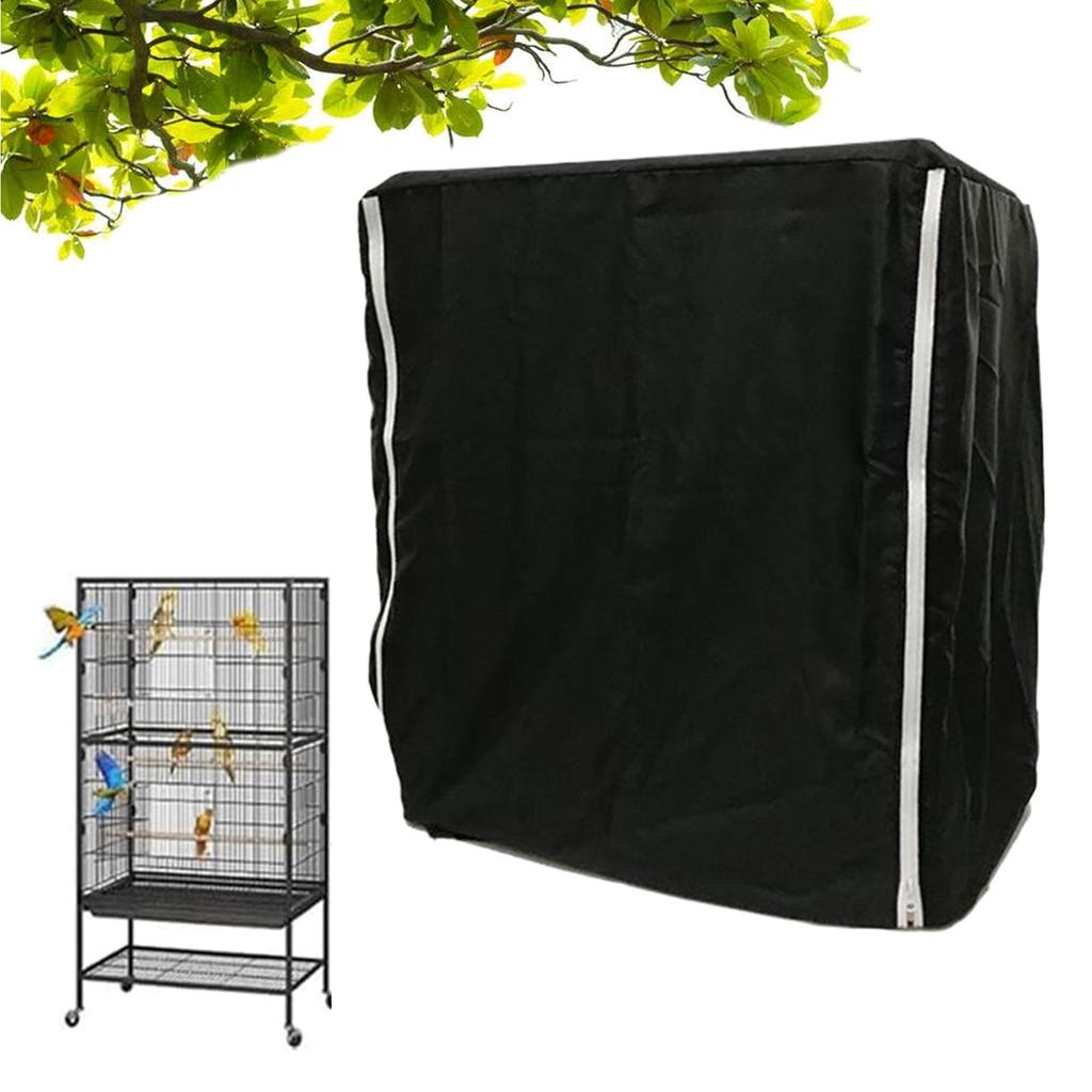 Bird Cage Cover Large Breathable Shading Sleep Night Blackout Cover Pet Bird Parrot Cage Guard for Mink Parakeet Lovebirds