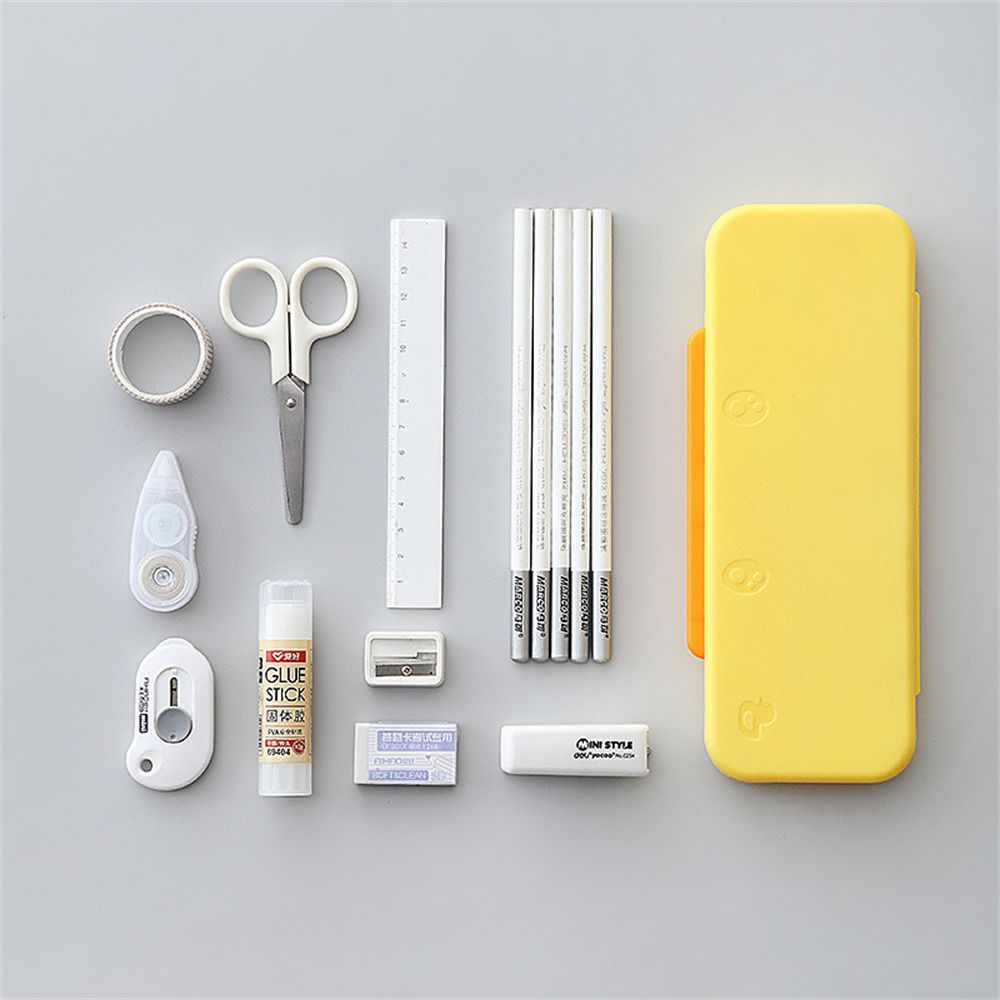 Capacity School Supplies Double Layer Pencil Case Macaron Color Pencil Box Stationery Case Pen Case