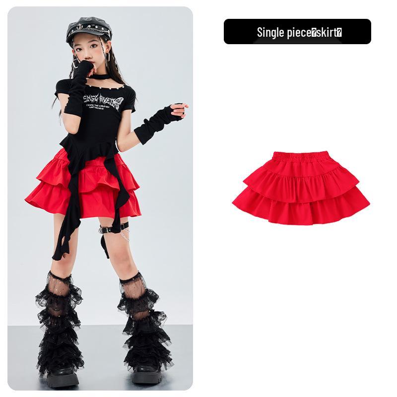 Girls' Trendy Hip Hop Jazz Dance Costume for Children's Performance