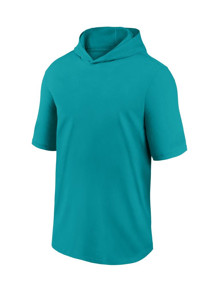 European size quick-drying hooded T-shirt outdoor leisure sports loose short-sleeved t-shirt
