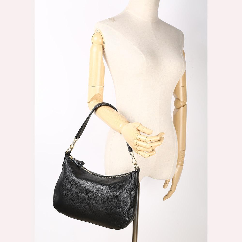 100% skórzana torebka damska na ramię moda Casual Tote Ladies Messenger Crossbody torebka elegancki urok torebki damskie