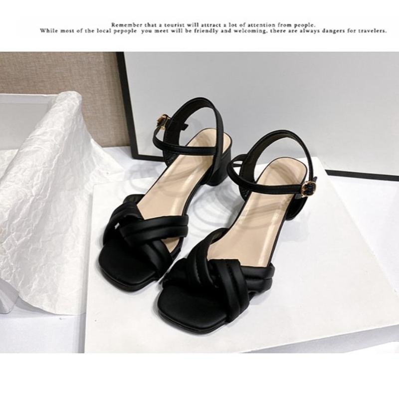 Summer New Sandals Women's Fashion Platform Cross-toe Sandals Comfortable Muffin Casual Women's Shoes Luxury Sandals Heels Women