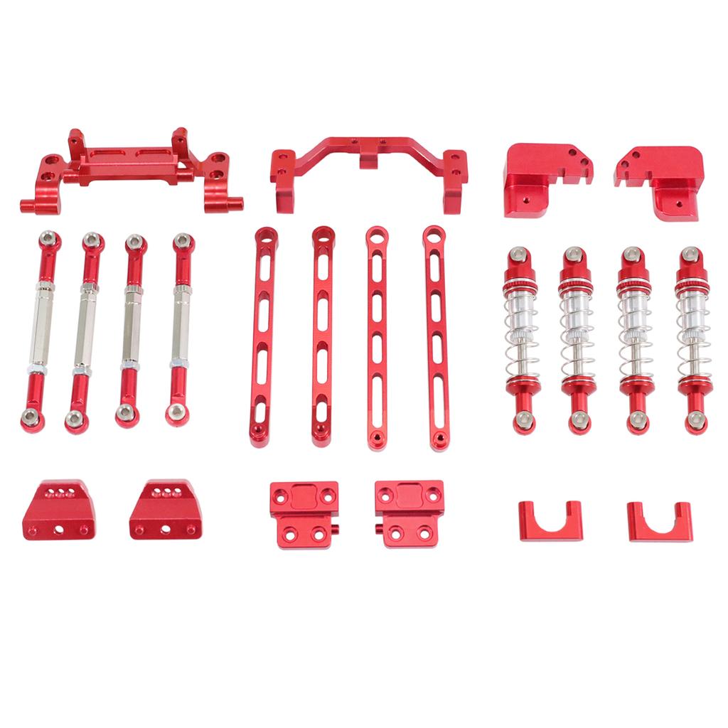 MN Model 82 Series Universal LC79 RC Car Modification, Front and Rear Metal Four-Link Suspension Kit