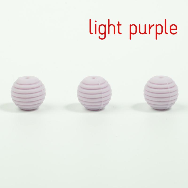10pcs Silicone Beads Baby Teething Round Spiral Beads Food Grade Beads 15mm DIY Threaded Beads Baby Teethers