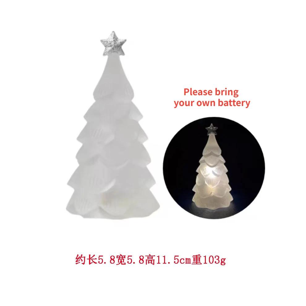 

2025 Christmas Tree Santa Claus Cake Decoration Crafts Figurines Home Decor Christmas Ornaments Fairy Garden Accessories Gift