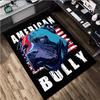 1Pc Pit Bull Print Rug - Computer Chair Area Rug Home Decoration Carpet For Living Room Bedroom Flooring Mat
