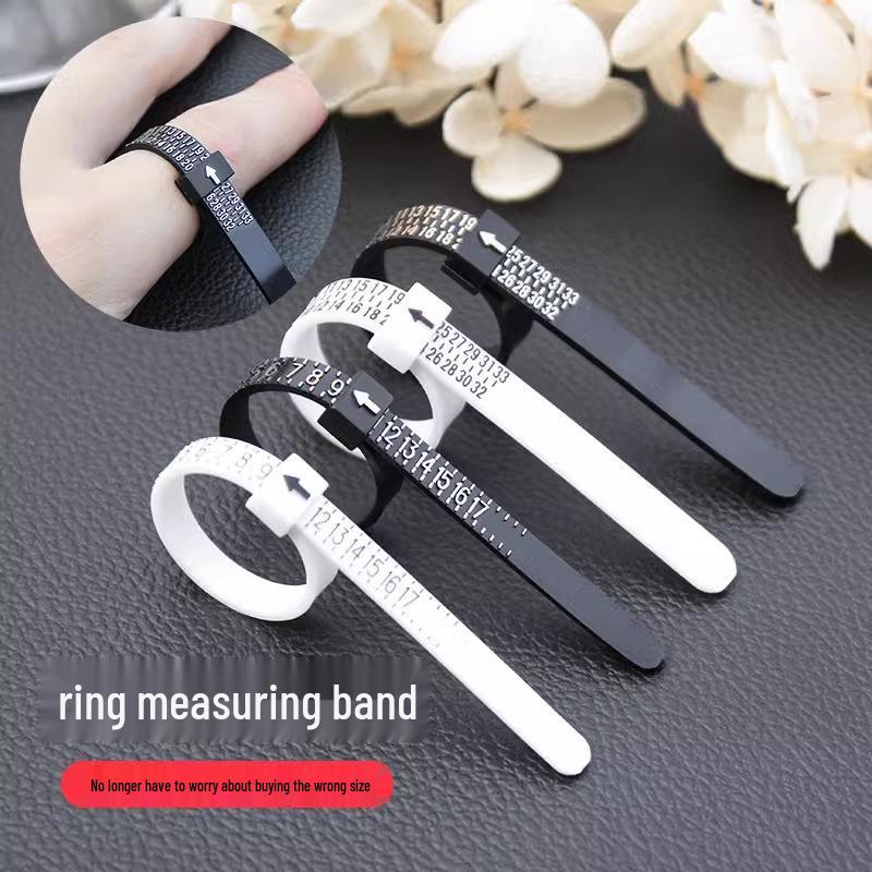 Riglă de măsurare a degetelor & Inel cu lupă pentru măsurarea degetelor - Mărimi Hong Kong, Instrument portabil