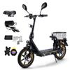 Electric Scooter with Seat TWOFISH M5-Elite-E 14" Tire 500W Motor 48V13Ah Battery Max Speed 40km/h Max Range 30km EEC Certified