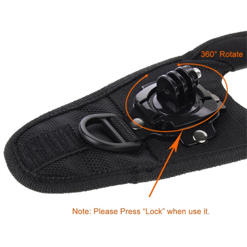PULUZ PU162 360 Degree Rotation Glove Mount for GoPro/Insta360/DJI Osmo Action Camera Hand Strap