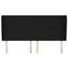 VidaXL Headboard with Ears Black 203x23x118-128 Cm Fabric3117700