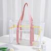 Women Handbag PVC Transparent Travel Bag Large Capacity Storage Bag Convenient Swimming Bag Outdoor Beach Bag Travel Tote