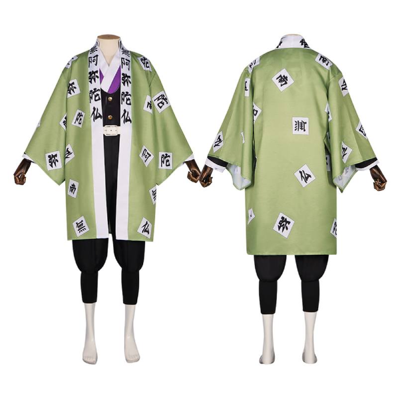 Demon Slayer Himejima Gyoumei Cosplay Costume Anime Halloween Polyester Outfit