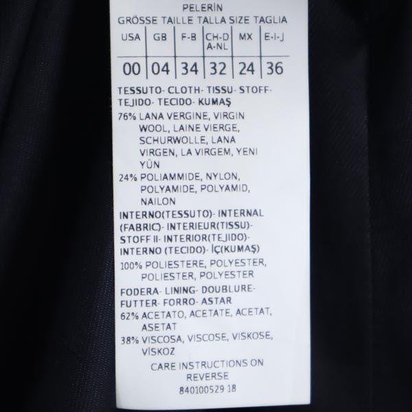 MAX&CO wool blend coat 36 Navy blue x black Women Used