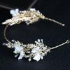 Handmade Bride Wedding Tiaras Glitter Flower Headbands  Female Decoration