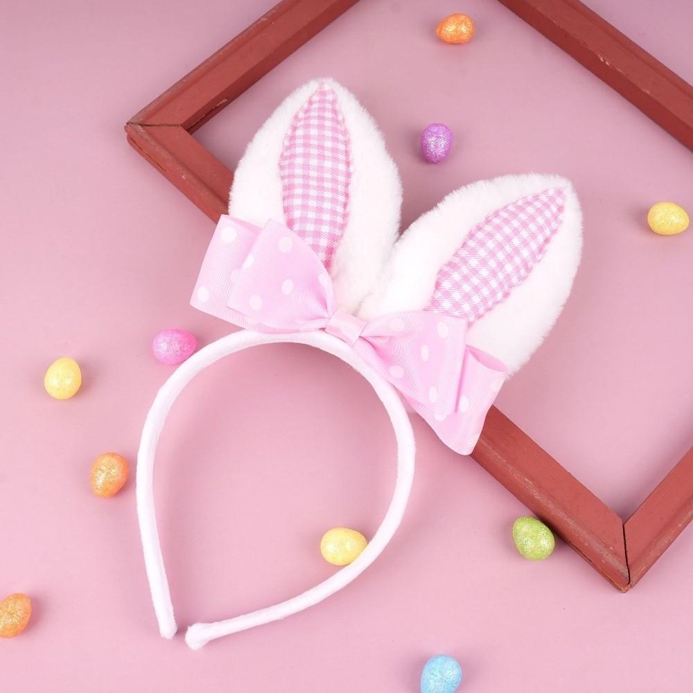 Plush Easter Headpiece Non-slip Bunny Head Wear Creative Rabbit Ear Hair Hoop  Costume Party