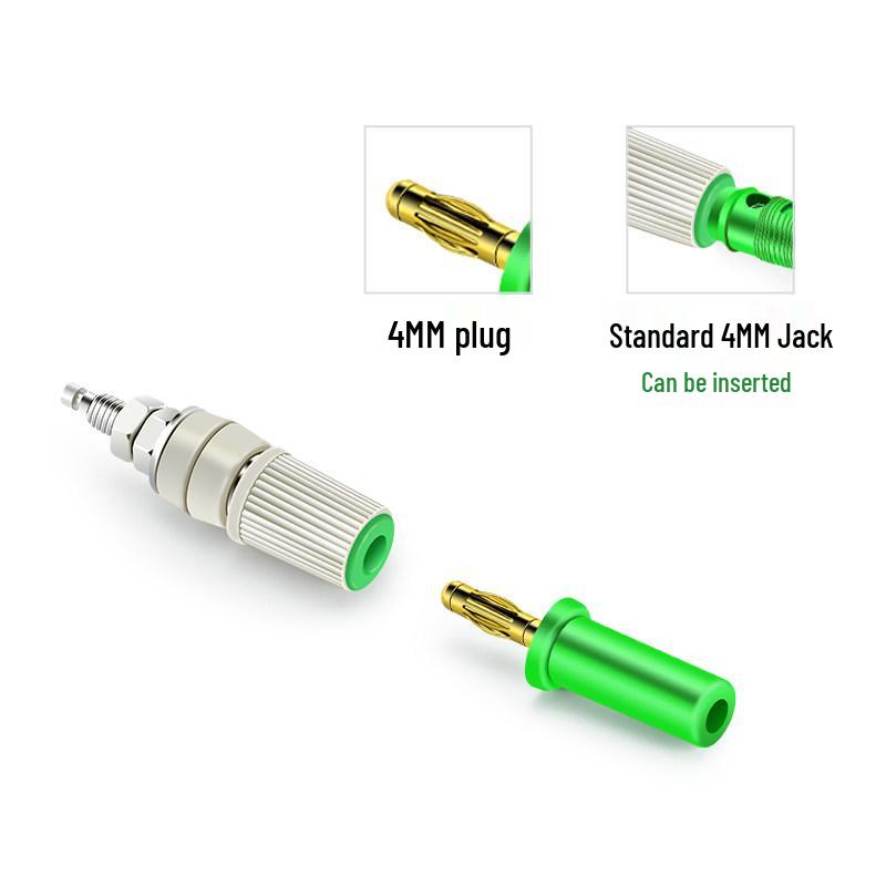 Gold-Plated 4mm Banana Plug Connector for Industrial Instruments