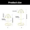 Tabletop Hat Rack Display Stand Metal Hat Stand for Tabletop Delicate Designs Rack for Baseball Caps Accessory Storage