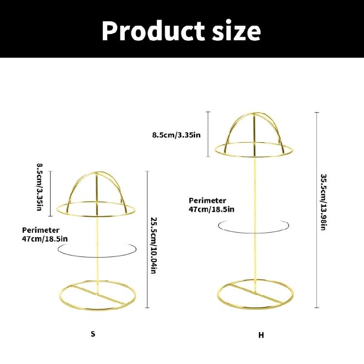 Tabletop Hat Rack Display Stand Metal Hat Stand for Tabletop Delicate Designs Rack for Baseball Caps Accessory Storage