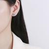 5mm S925 Silver Geometric Square Stud Earrings Mini Elegant Fashion Moissanite Earrings D VVS1 Delicate Jewelry