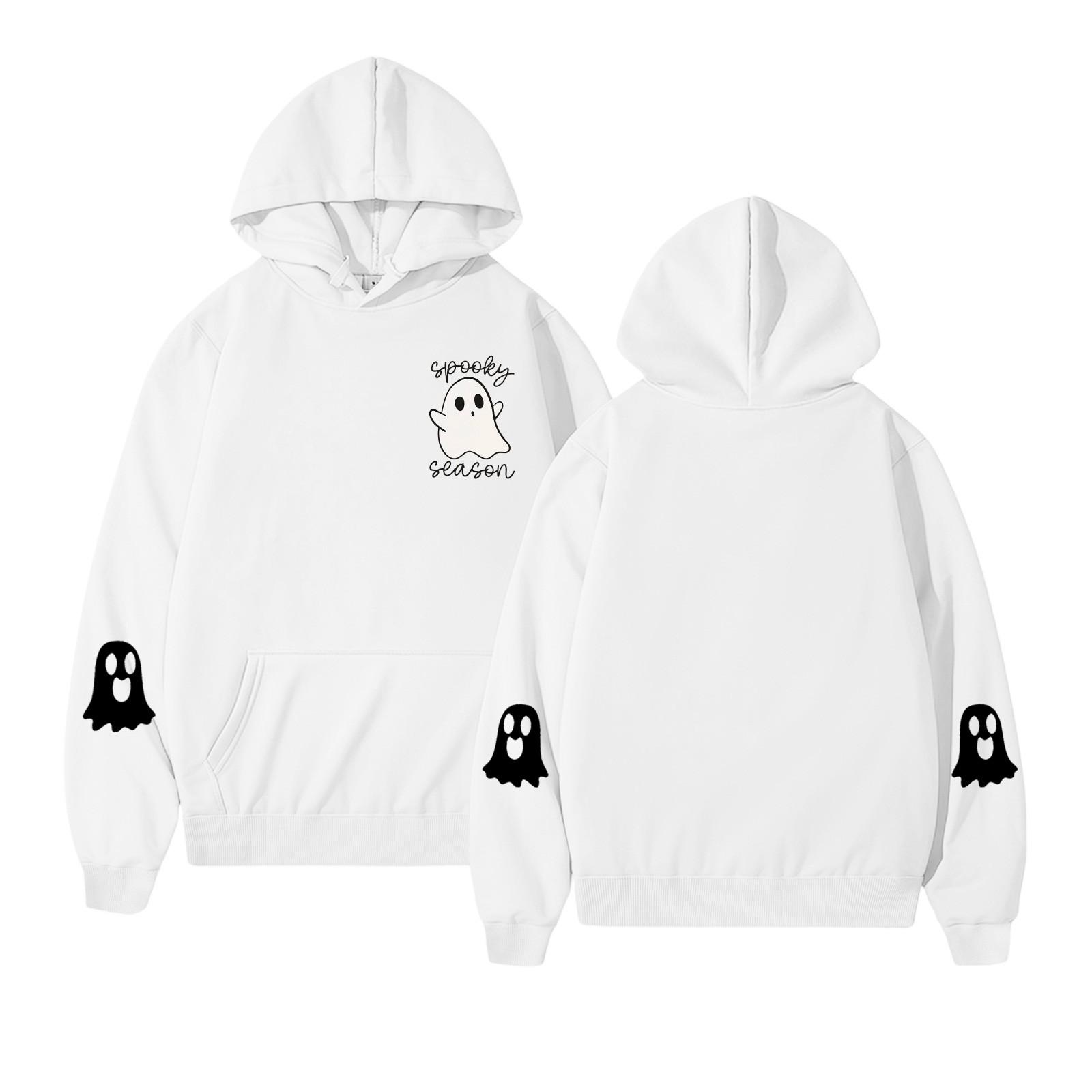 

Женские толстовки, осенняя мода, свитшоты с принтом, повседневная толстовка с длинным рукавом, свободная толстовка, осенняя толстовка XL белый