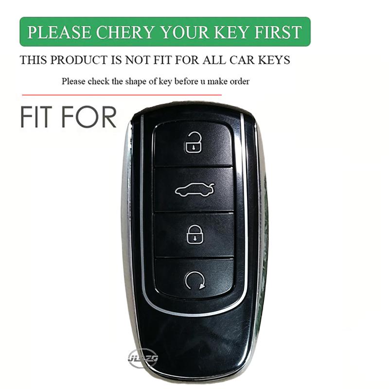 Silicone Car Key Case Cover For Chery Jaecoo J7 J8 7 Phev    Omoda Protection Key Bag Set Keychain Car Accessories