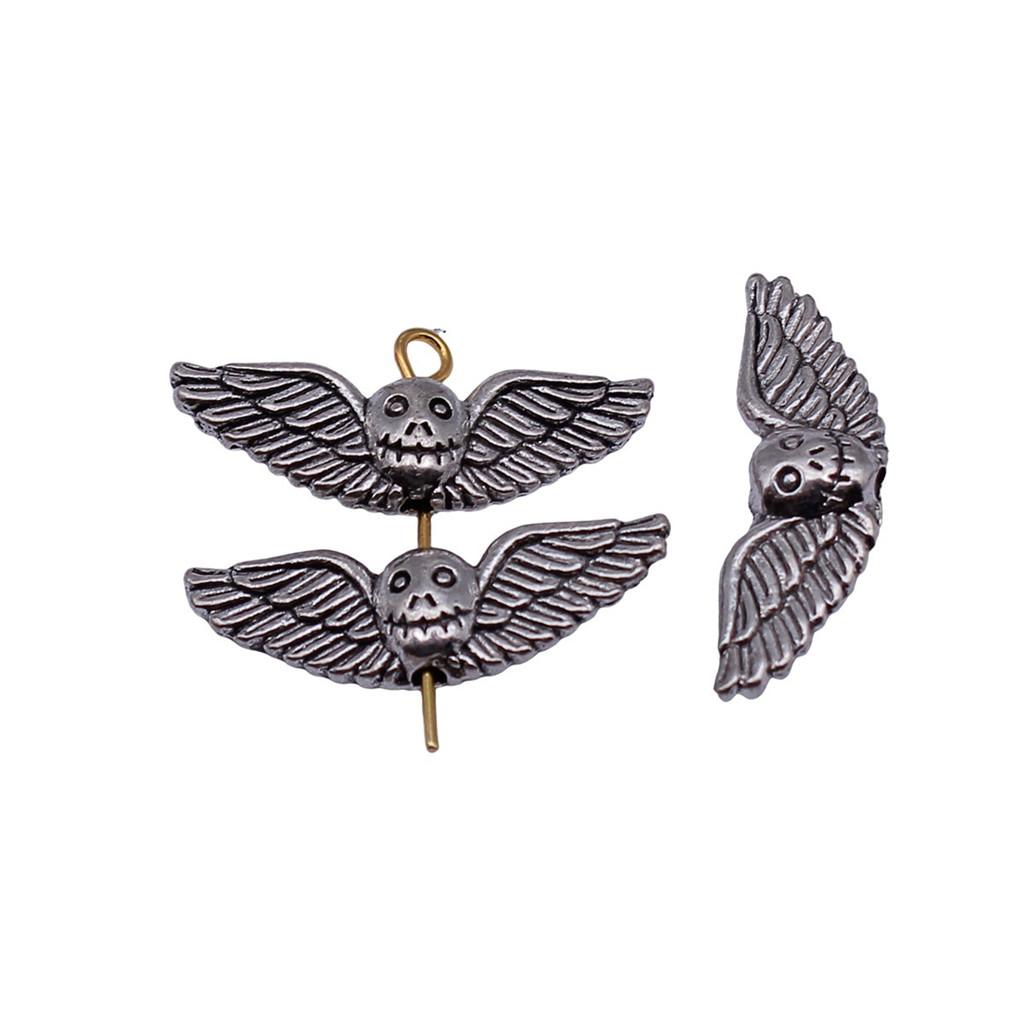 Angel Wing Beads Spacer Small Hole Butterfly Charms For Spiritual Jewelry