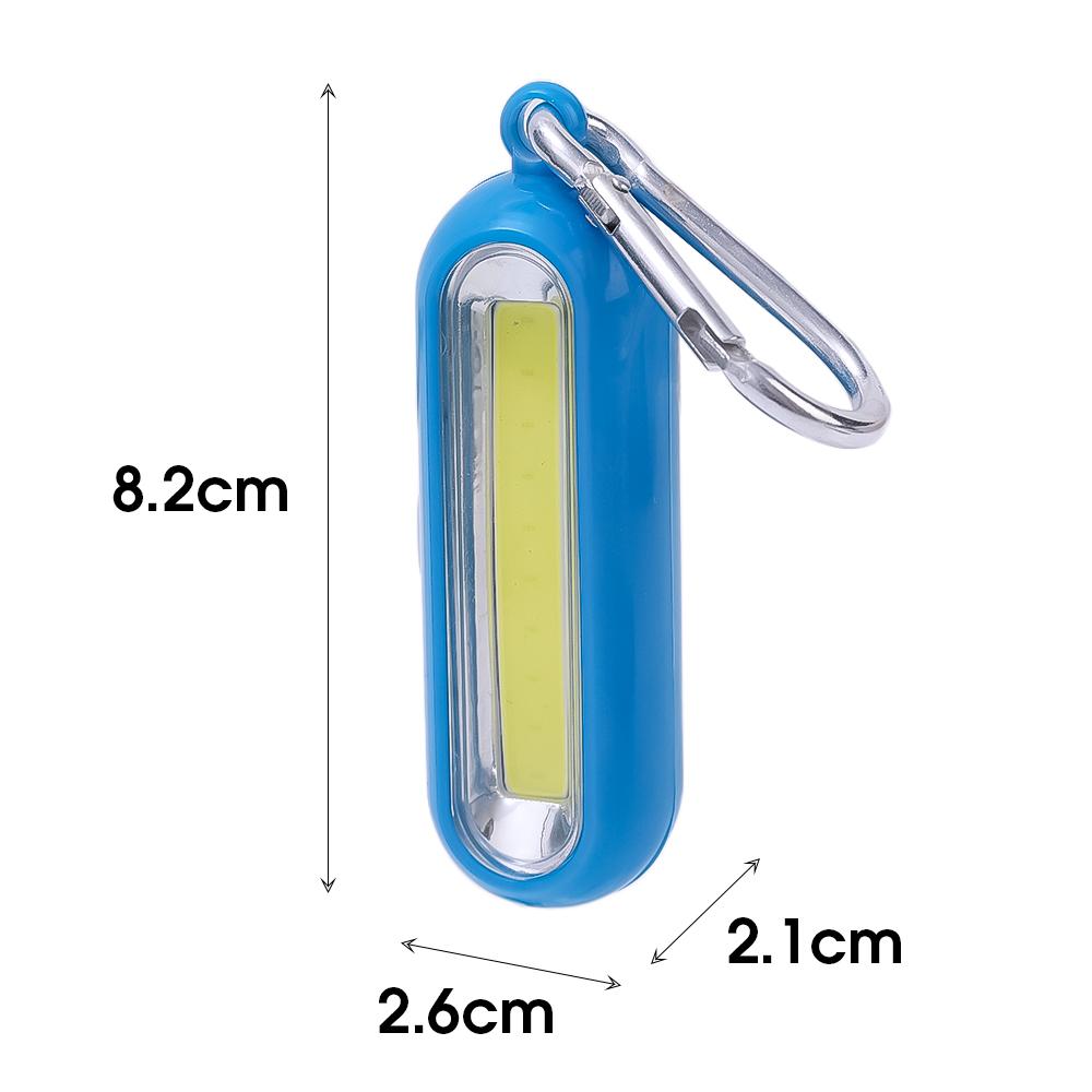 Mini COB LED Keychain Flashlights Outdoor Emergency Light Mini Flashlight Pocket-sized Torch for Camping Hiking