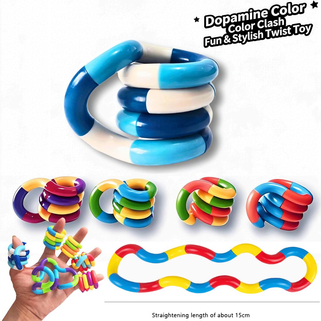 1/3/5Pcs Tangle Fidget Toy Deformation Sensory Hand-Eye Coordination Toy Anxiety Relief Twist Toy For Kid Adult Fine Motor Skill