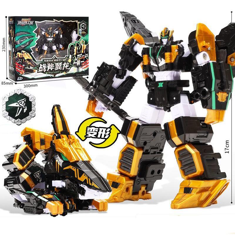 

MiniForce Dinoid Warrior BURSTER GIGA Transformation Robot Dinosaur Model Mini Force Deformation Headbot Giganoto Dino Toys no box