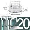 60-Teeth 5M Timing Pulley, T-Slot Width 16/21/27mm, BF Type Stepped with Machined Hole 6-20mm