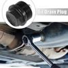 X AUTOHAUX Drain Plug Drain Bolt Magnet Sump Drain Nut with Gasket M24 X 1.5 1 Set Black