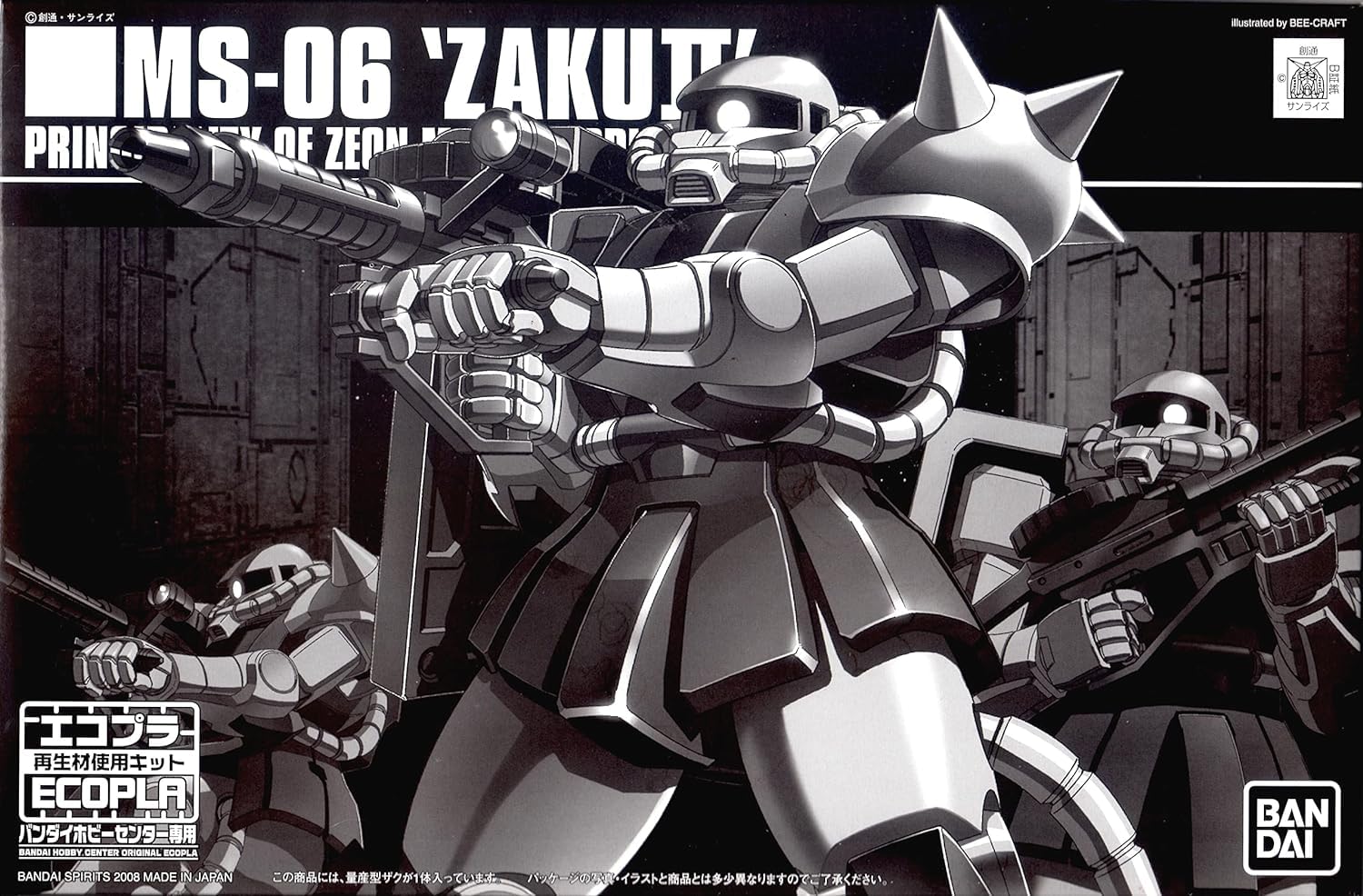 

Hobby Center Ecopla HG Zaku Mobile Suit Gundam [Bandai Exclusive] 1/144 MS-06 Mass-Produced