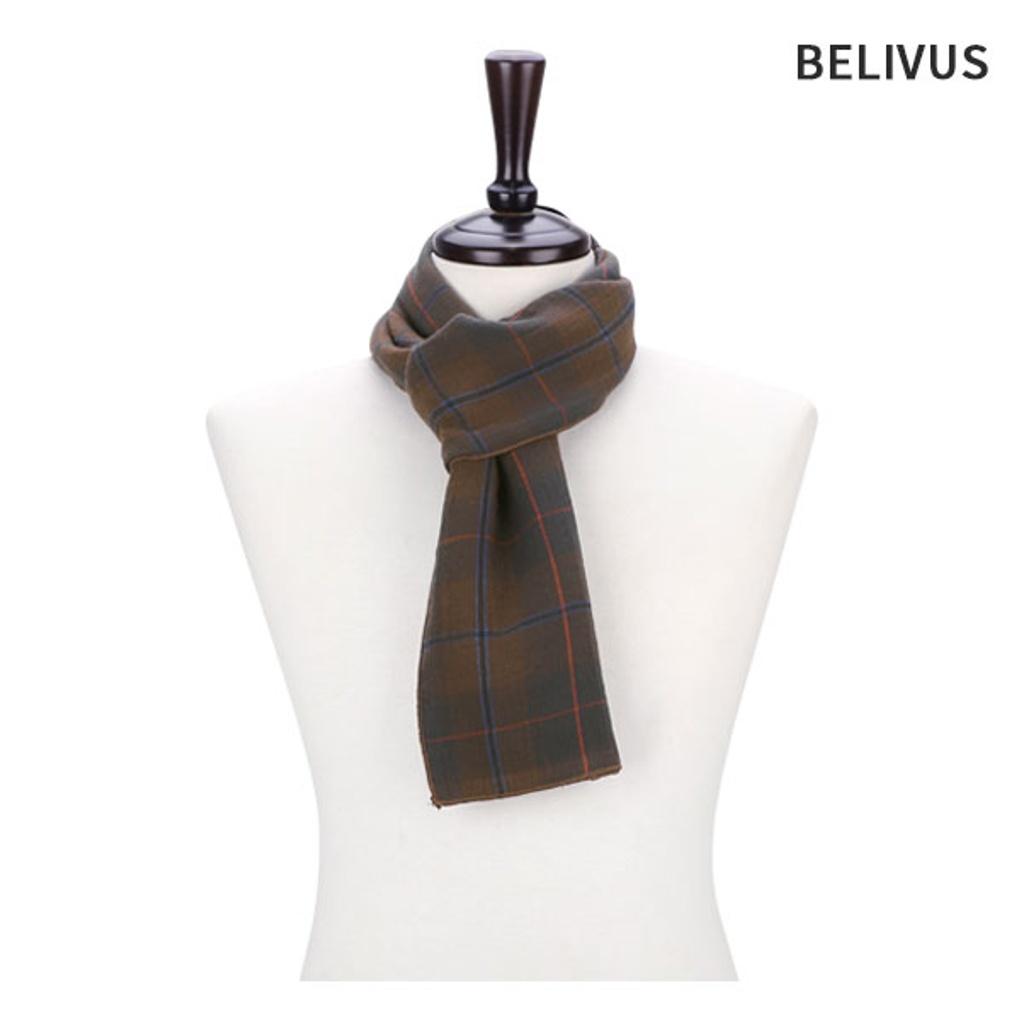 Believers Men's Muffler BNM094 Men's Winter Check Scarf