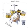 Batteria per Bambini Principianti Kit di Grancassa Giocattolo Musicale per Bambini in Età Prescolare