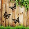 3pcs Butterfly Metal Wall Decor – Black Dragonfly, Hummingbird, and Butterfly Wall Art, Elegant Hanging Wall Decor