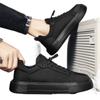 Autumn new pure black casual canvas board shoes lightweight soft-soled trendy shoes
