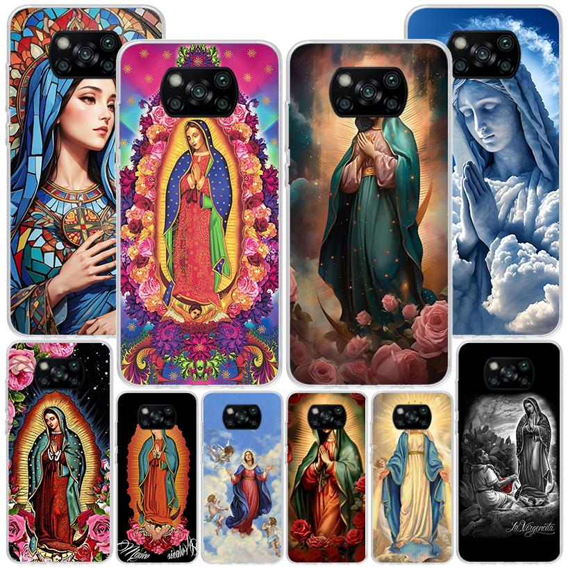 Virgin De Guadalupe Virgen Mary Phone Case For Xiaomi Poco X7 X6 X5 Pro F7 Ultra Redmi 15C 15 13C 13 12C 12 10 10A 10C 9 9A 9C 9